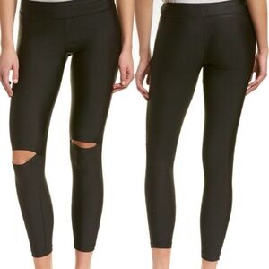 Nesh Peek-a-boo Split Knee‎ Black Legging